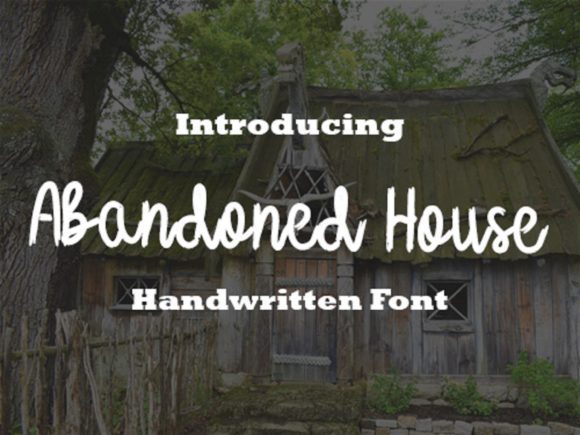 Abandoned Houses Font for Business