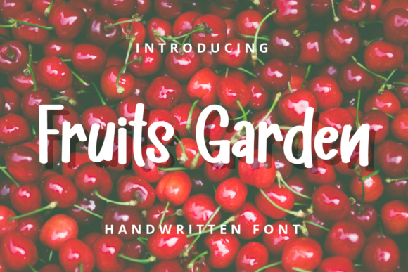 Fruits Garden Font for Creative Projects