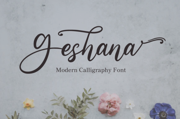 Geshana: A Elegant Script Font for Business