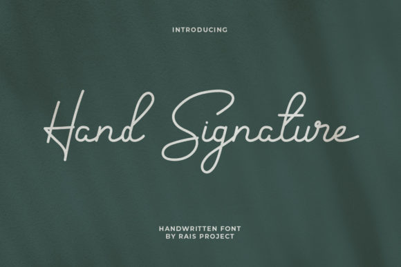 Hand Signature Font for Business Branding