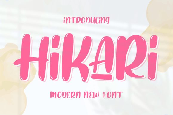 Hikari: A Trendy Handwritten Font