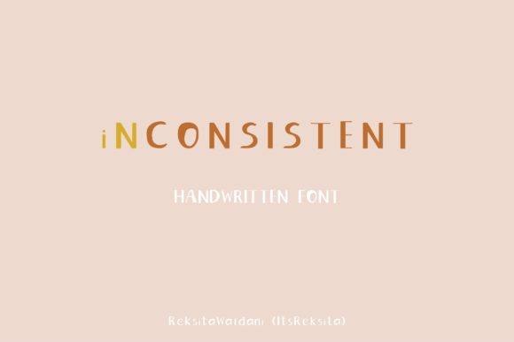 Inconsistent: A Handwritten Font for Real Design