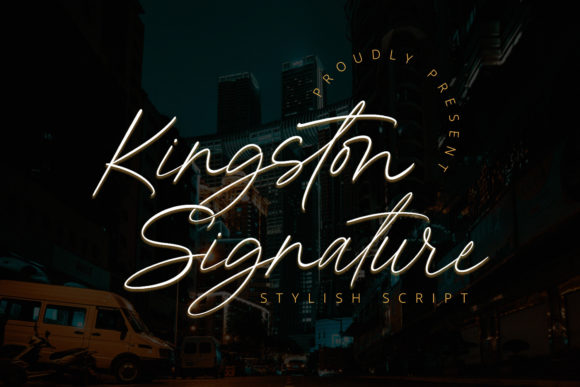 Kingston Signature: A Elegant Script Font