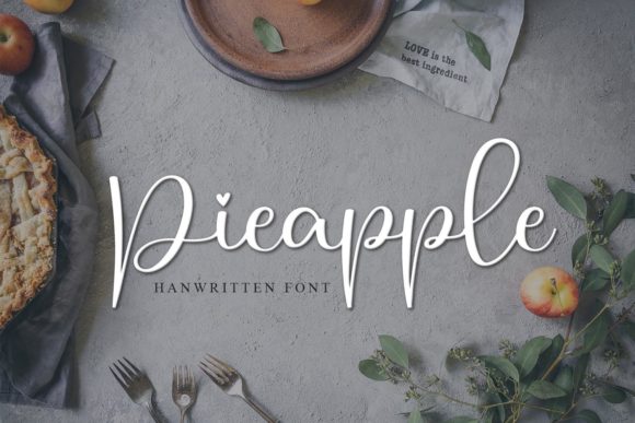 Pieapple: A Elegant Script Font for Business Branding