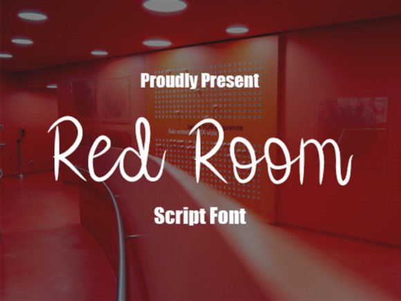 Red Room: A Handwritten Font for Creative Projects