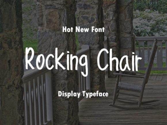 Rocking Chair Font: Handwritten Elegance for Crafters
