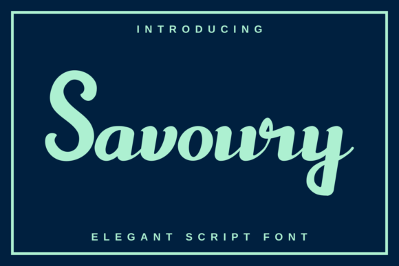 Savoury: A Font for Business Beauty