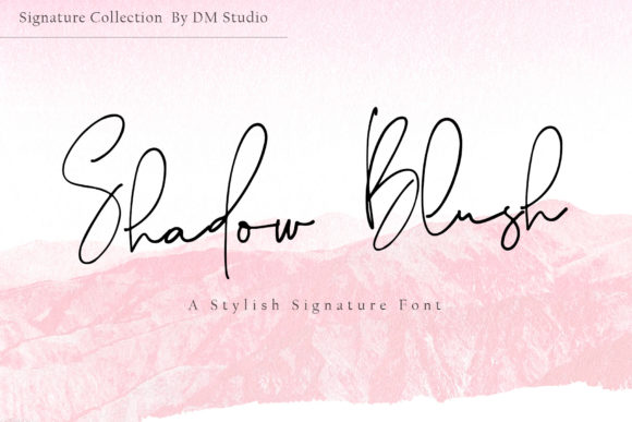Shadow Blush Font for Web Design