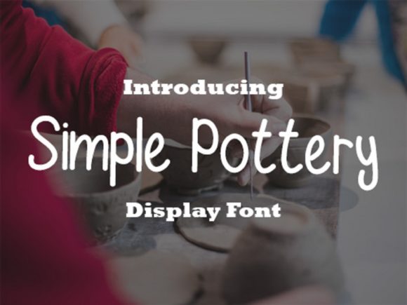 Simple Pottery Font for Creative Marketing