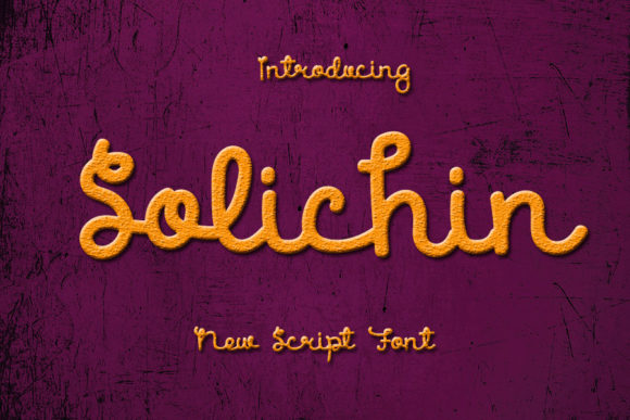 Solichin: A Elegant Script Font
