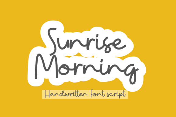 Sunrise Morning Font for Creative Makers