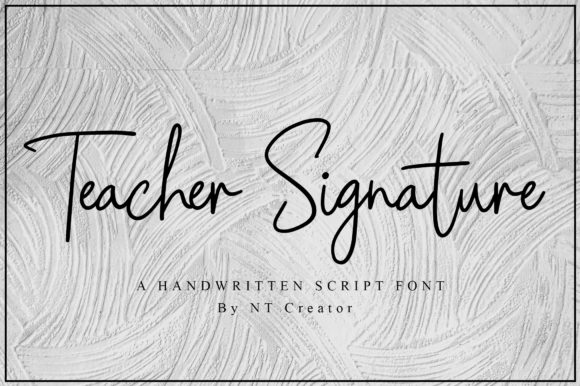 Teacher Signature Font Review