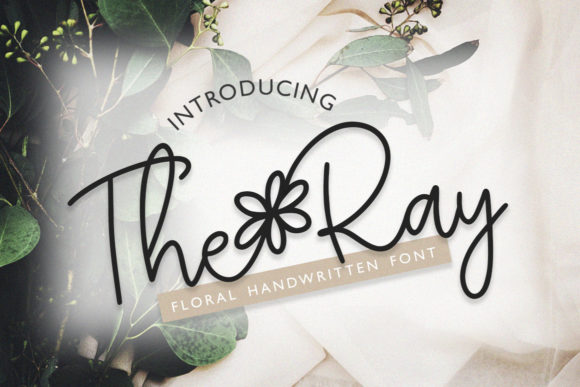 The Ray: A Floral Handwritten Font