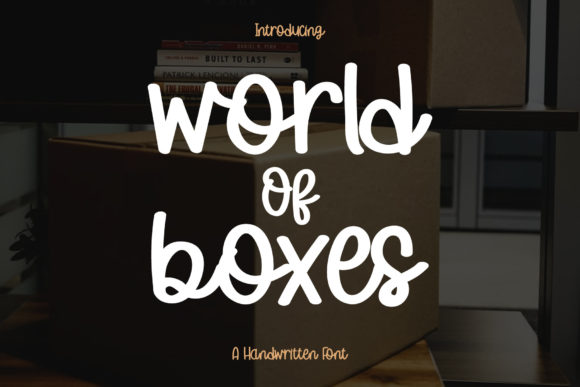 World of Boxes: A Whimsical Script Font